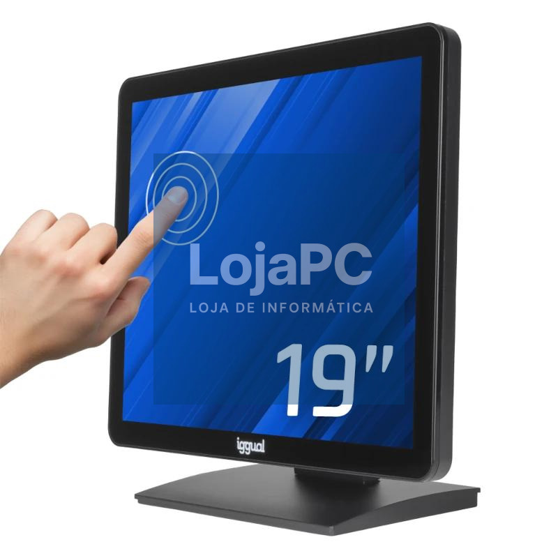 iggual Monitor táctil capacitivo 19" VGA HDMI USB — imagem 5
