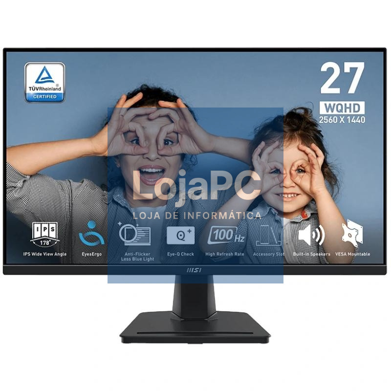 MSI MP275Q Monitor 27" IPS WQHD100h VGA HDMI MM