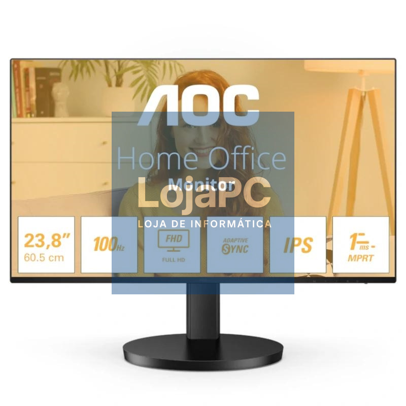 AOC 24B3HA2 Monitor 24" IPS 100hz 1ms MM