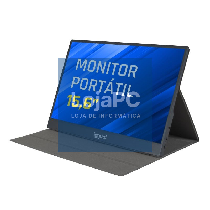 iggual Monitor portátil 15,6" IPS FHD USB-C funda