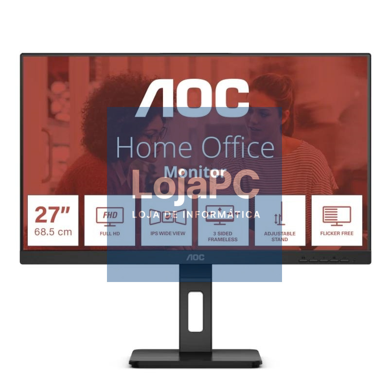 AOC 24E3QAF Monitor 24" IPS FHD 75Mhz DP MM AA