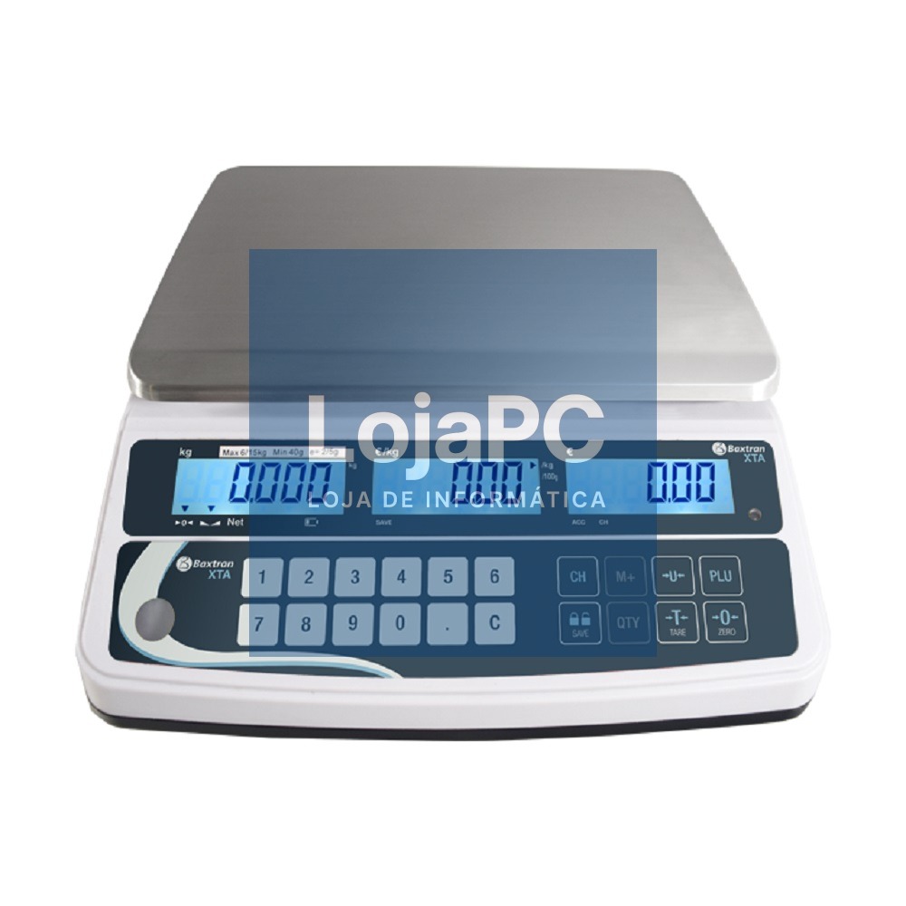 Balança Comercial Braxtran XTA 15/30KG Aferição 2023