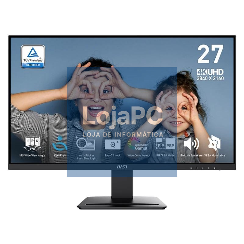 MSI MP273U Monitor 27" IPS 4K 2xHDMI DP MM