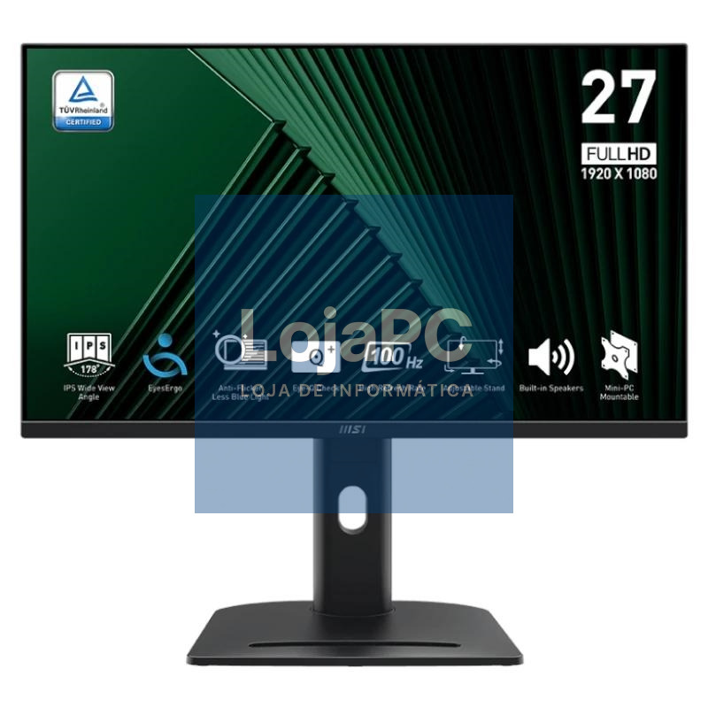 MSI MP275PG Monitor 27"100h VGA HDMI DP MM AA