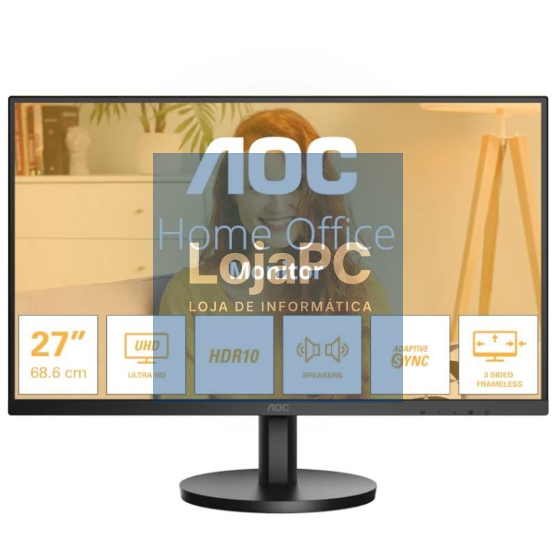 AOC U27B3A Monitor 27" IPS 4K 2HDMI DP MM