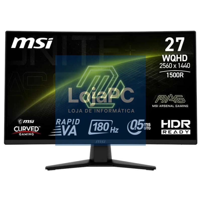 MSI MAG274CQF Monitor 27" WQHD 180hz curv