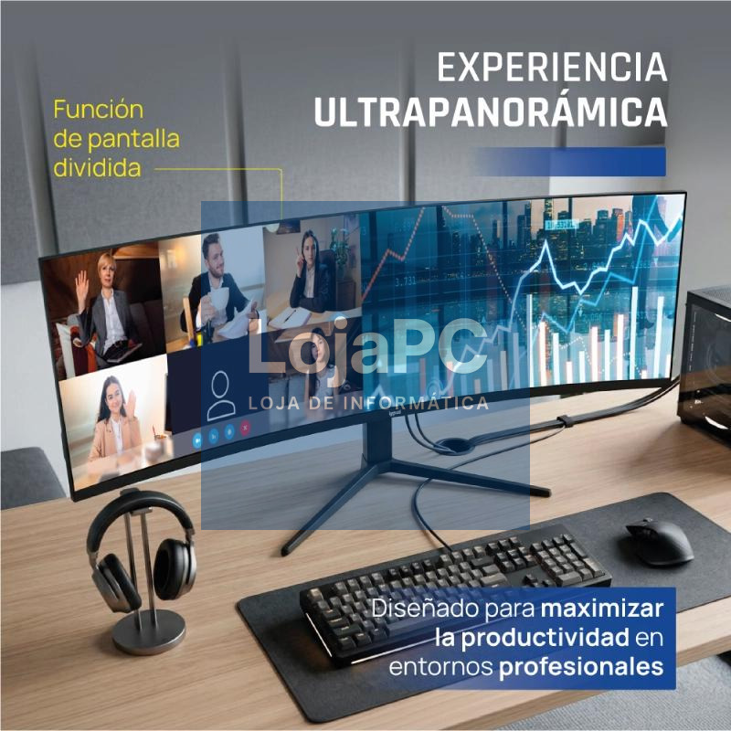 iggual Monitor 49" 5K DQHD 1ms 240Hz MM AA Curvo — imagem 5