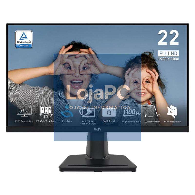 MSI MP225 E12VL Monitor 22" FHD 120Hz VGA HDMI