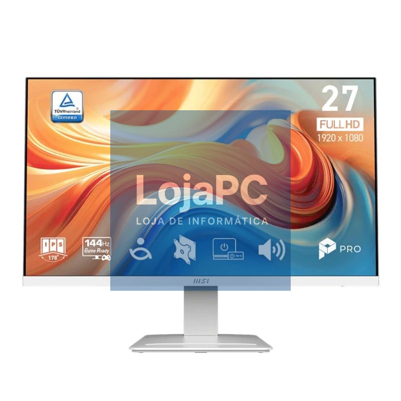 MSI MP273W E14A Monitor 27" IPS 144Hz Blanco