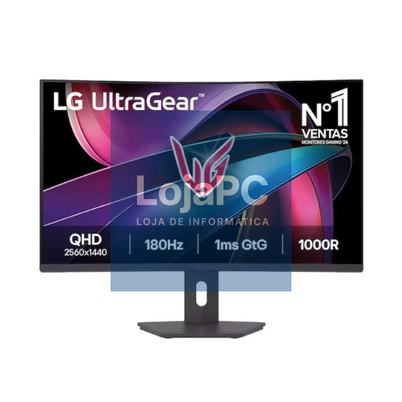 LG 32G600A-B Monitor32" QHD 180hz 2HDMI DP AA curv
