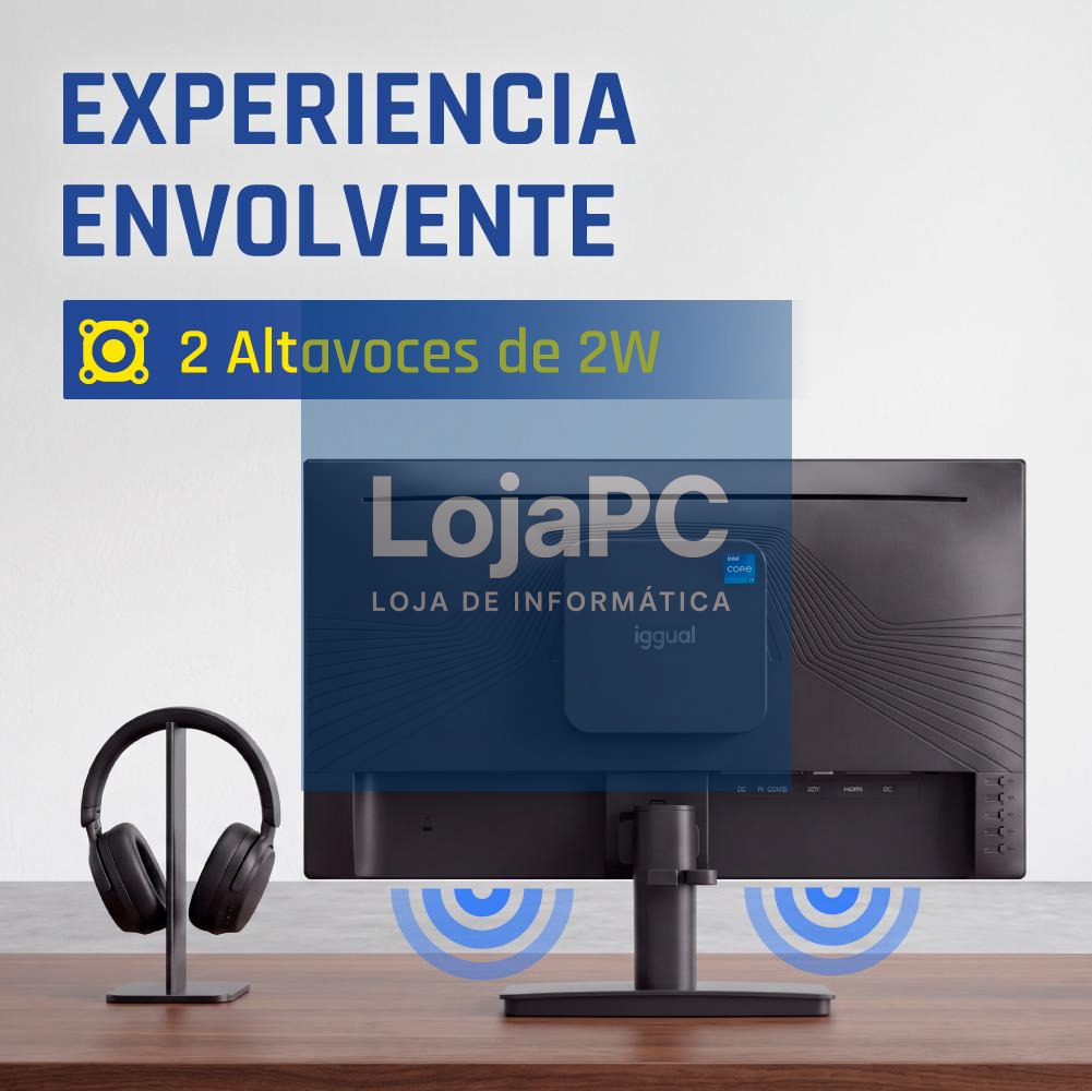 iggual Monitor 24" 120Hz 1ms MM VESA Mini PC — imagem 3