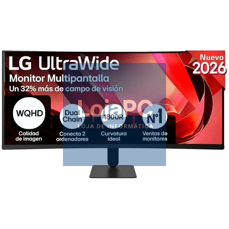 LG 34U601B-B Monitor 34" WQHD 120hz HDMI DP curv