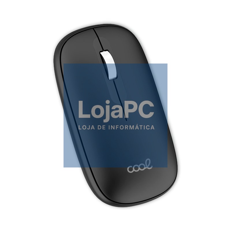 2 in 1 Wireless Silent Mouse (Bluetooth + USB Adapt.) COOL Slim Black — imagem 3