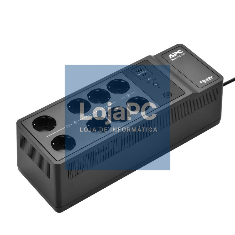 APC Back-UPS 1050VA/600W 8 tomas Schuko USB A+C