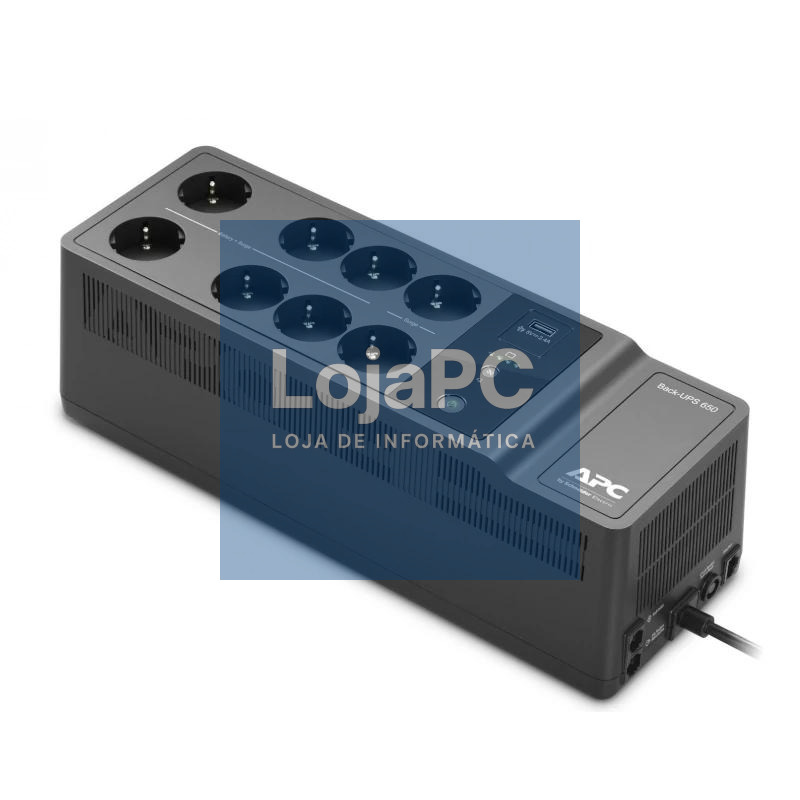 APC Back UPS 650VA/400W 8 tomas Schuko USB A+C