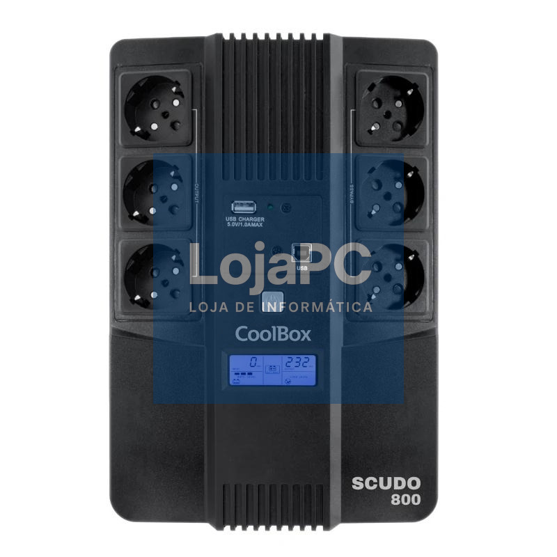 COOLBOX SAI SCUDO3 800VA/480W CON PANTALLA LCD