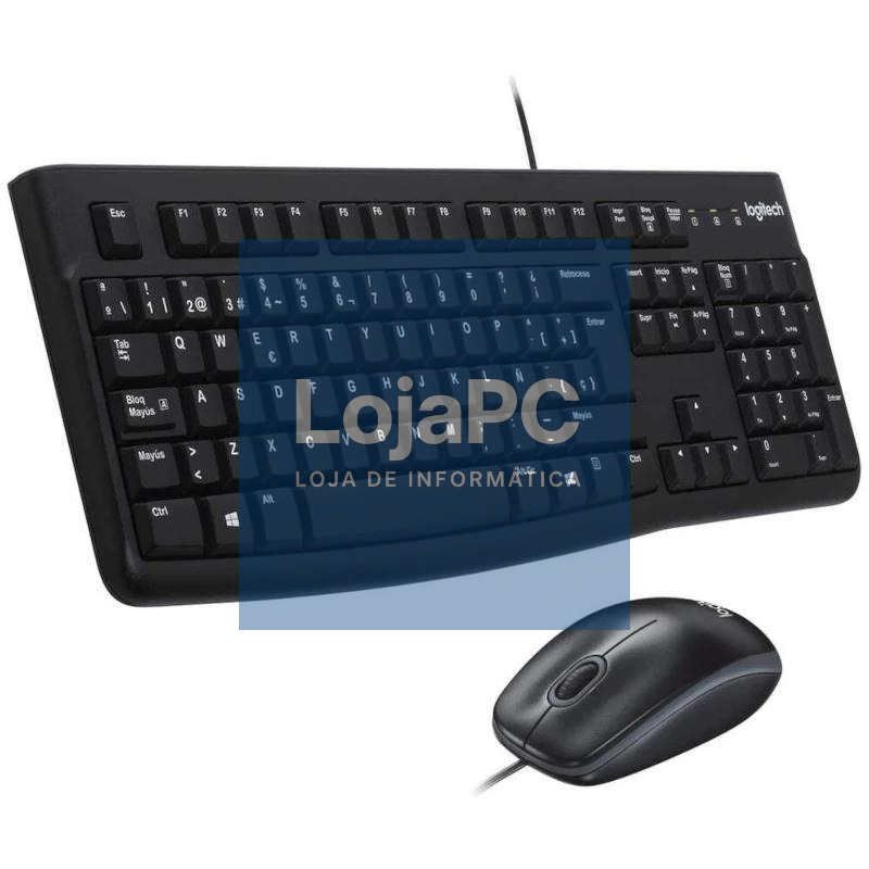 Logitech MK120 Teclado + Ratón óptico 1000dpi USB