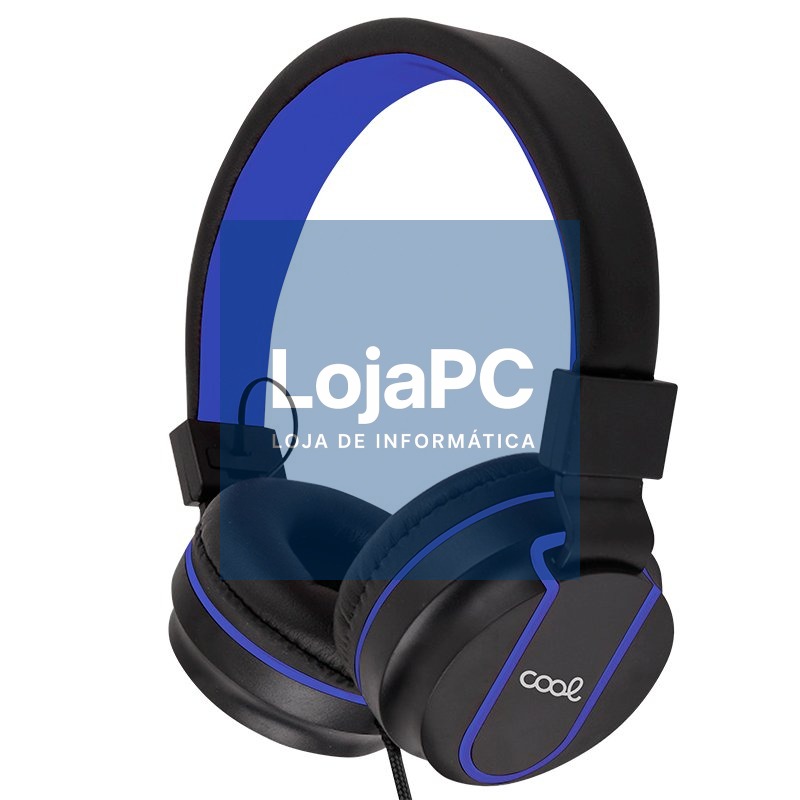 Fones de ouvido jack de 3,5 mm COOL Toronto preto-azul