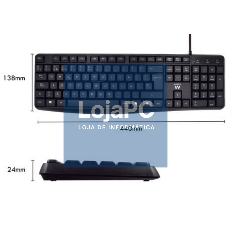 Ewent EW3006 kit teclado+ raton escrit. silenciosa — imagem 3