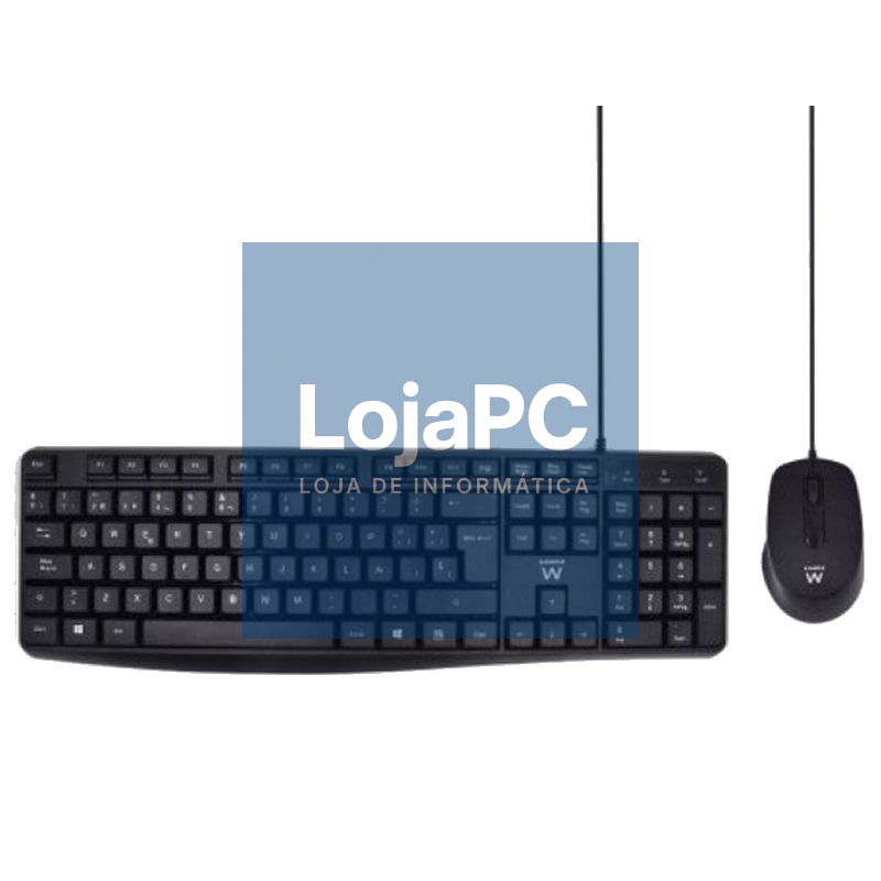 Ewent EW3006 kit teclado+ raton escrit. silenciosa