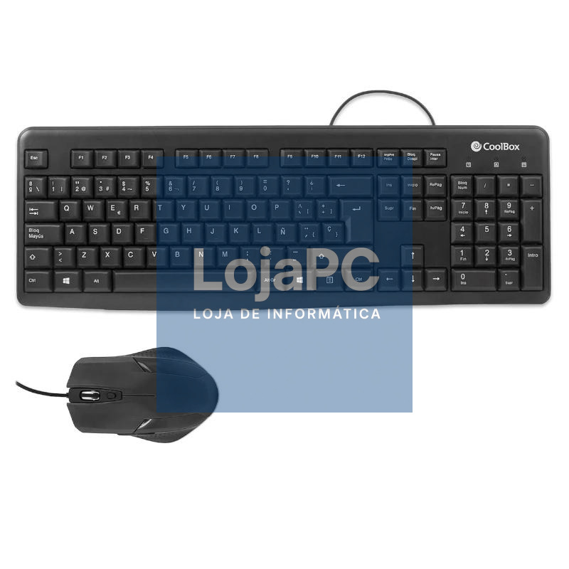 Coolbox Kit Teclado + Raton USB con cable