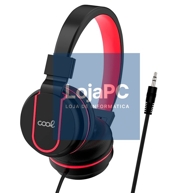 Fones de Ouvido Jack de 3,5 mm COOL Toronto Preto-Vermelho — imagem 4