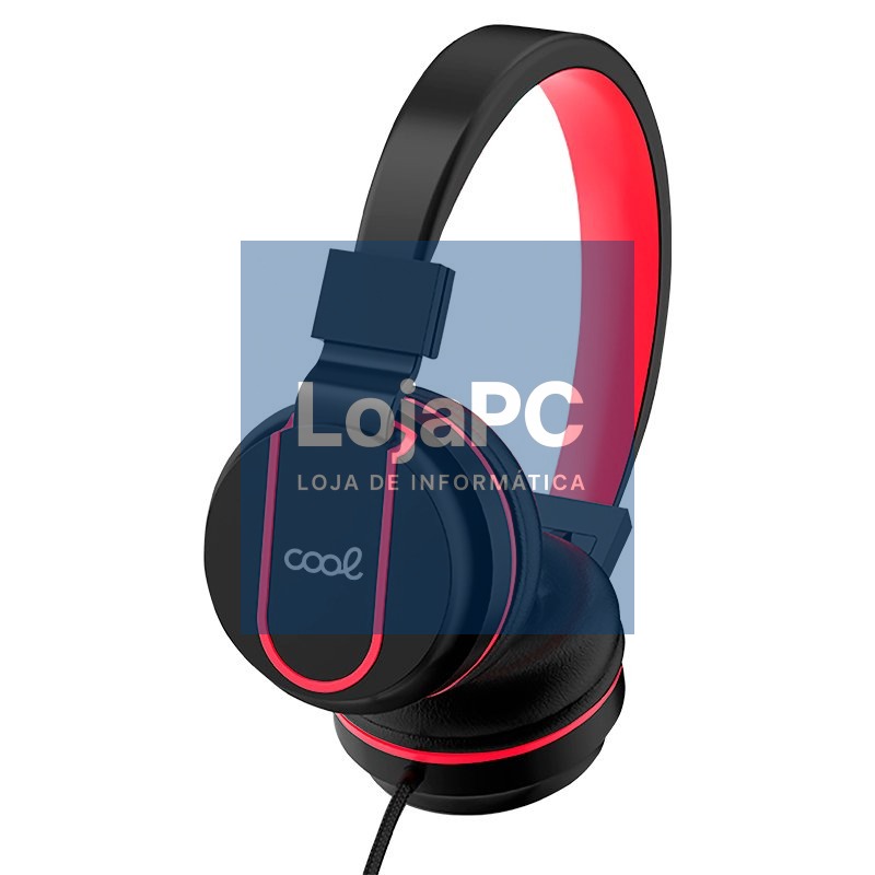 Fones de Ouvido Jack de 3,5 mm COOL Toronto Preto-Vermelho — imagem 3