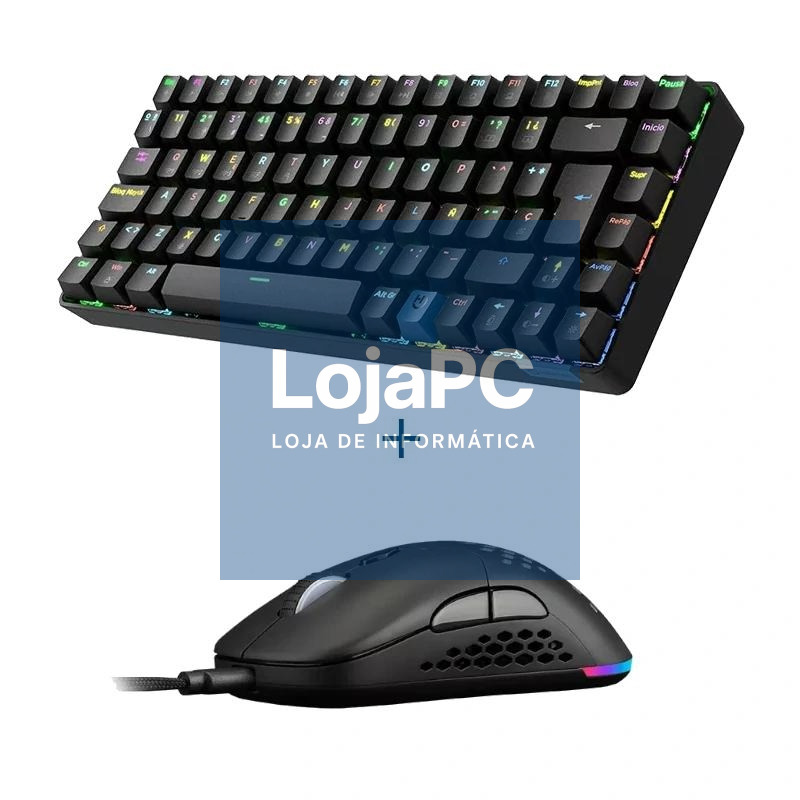 Hiditec Teclado GM1K switch red + Raton GX30 PRO