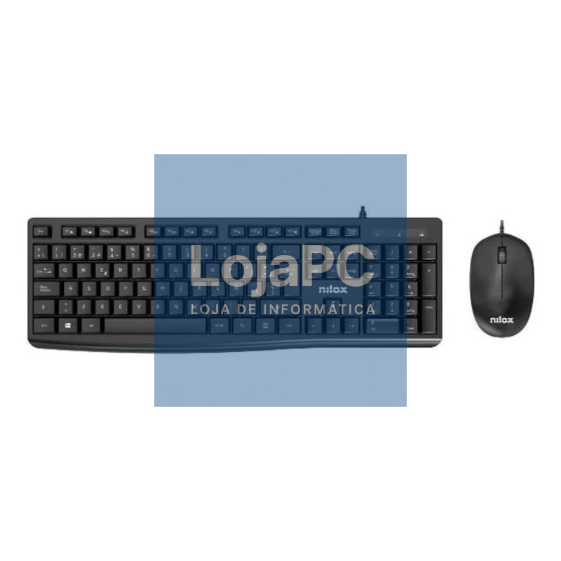 Nilox Teclado y raton Usb NXKME0012 Negro