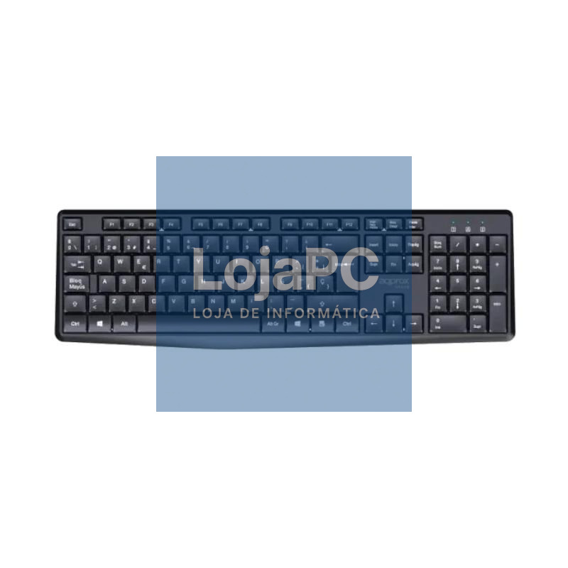 APPROX Teclado+raton inalamb X420B 1000DPI Negro — imagem 3