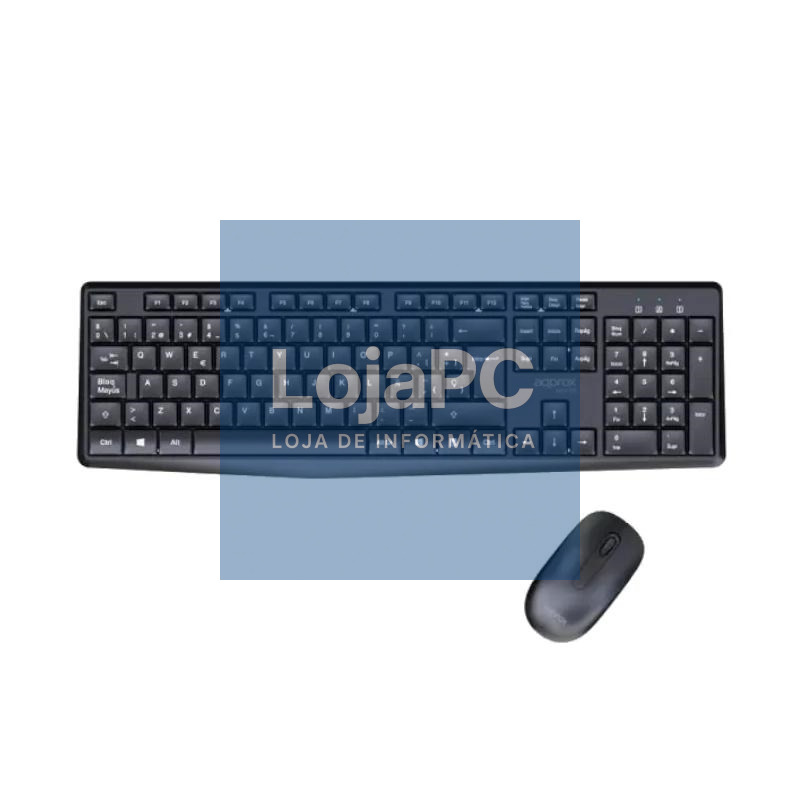 APPROX Teclado+raton inalamb X420B 1000DPI Negro