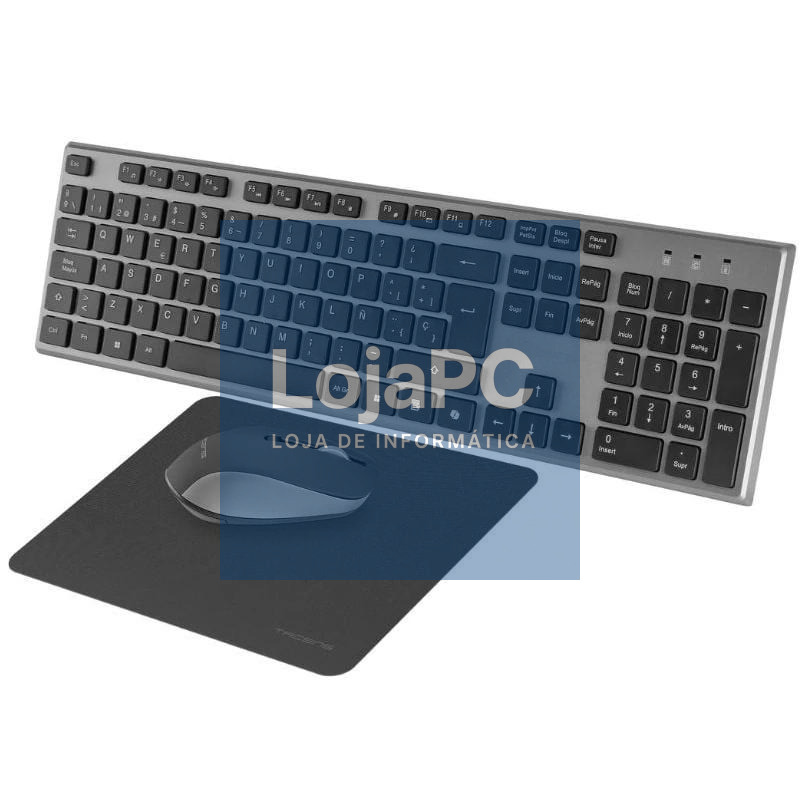 Tacens 3EN1 Teclado+Ratón+Alfom Inalámbrico Negro