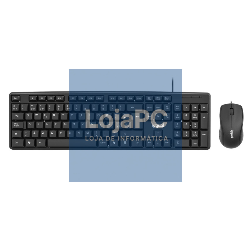 iggual Kit teclado y ratón COM-CK-STANDARD negro