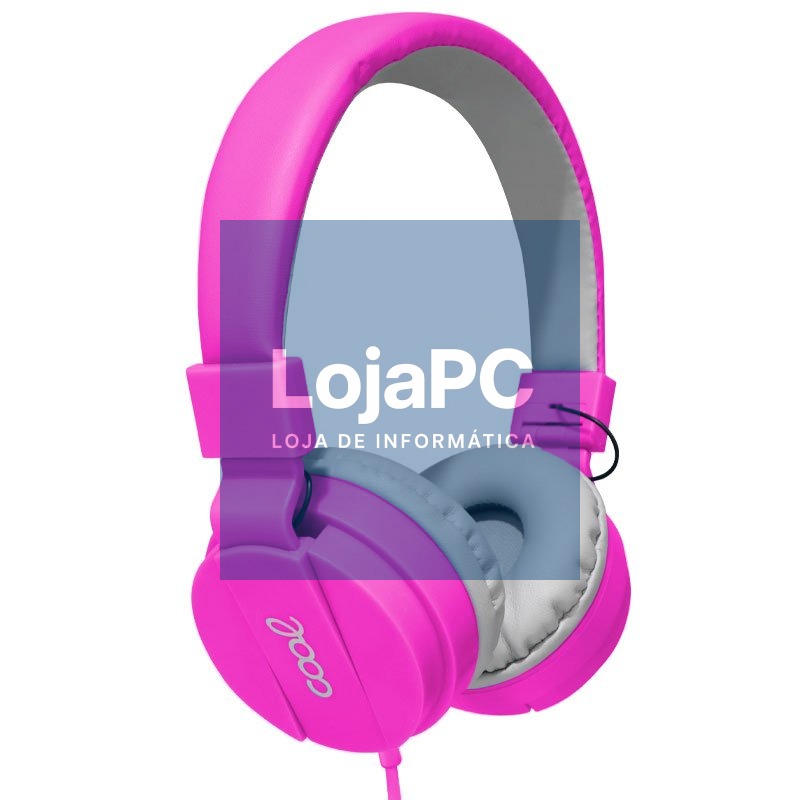 Fones de ouvido jack de 3,5 mm COOL Toronto com micro rosa