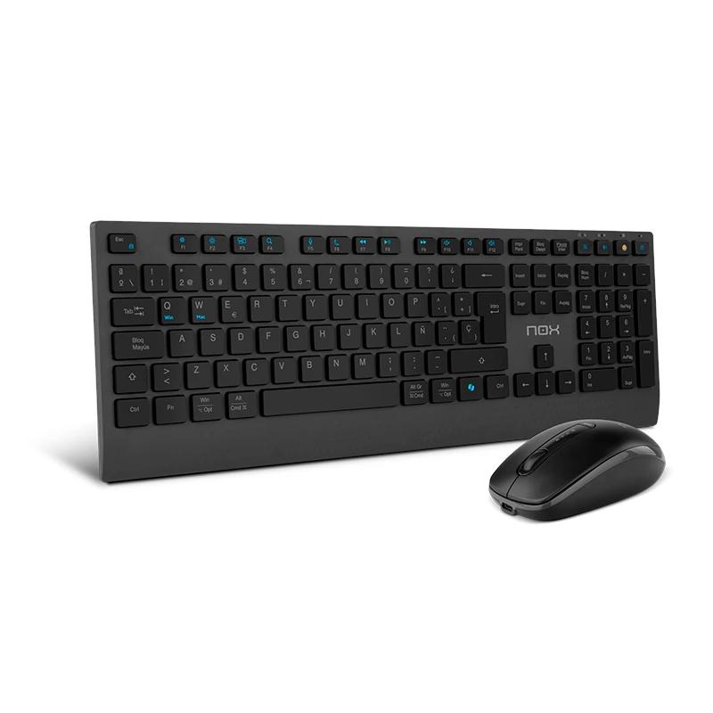 NOX LITE DUO Teclado+Ratón Inalámbrico Negro — imagem 3