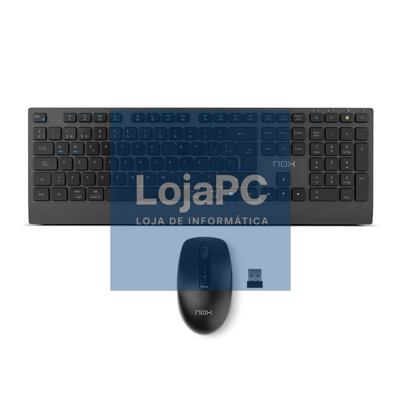 NOX LITE DUO Teclado+Ratón Inalámbrico Negro — imagem 5