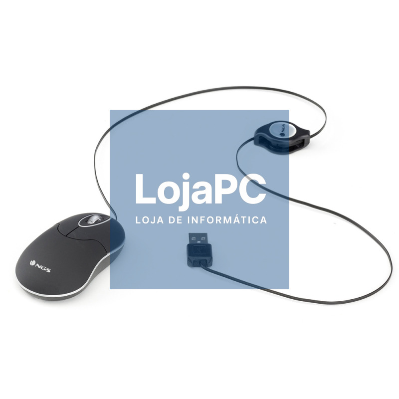 NGS Ratón Retráctil SINBLACK 1000dpi Negro — imagem 3