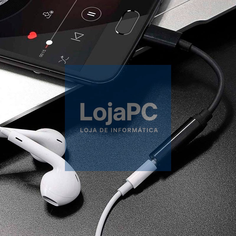 Adaptador Conector Tipo C para Jack 3,5 mm (Digital) FRIO (Universal) Preto — imagem 3