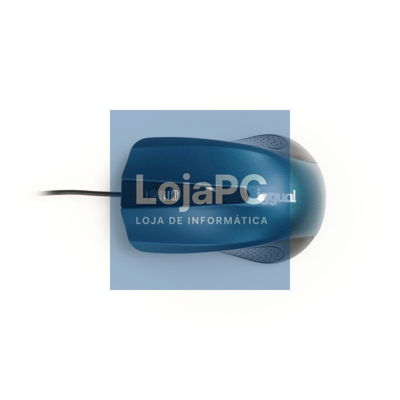 iggual Ratón óptico COM-ERGONOMIC-RL-800DPI azul