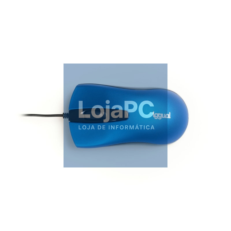 iggual Ratón óptico COM-BUSINESS-1200DPI azul