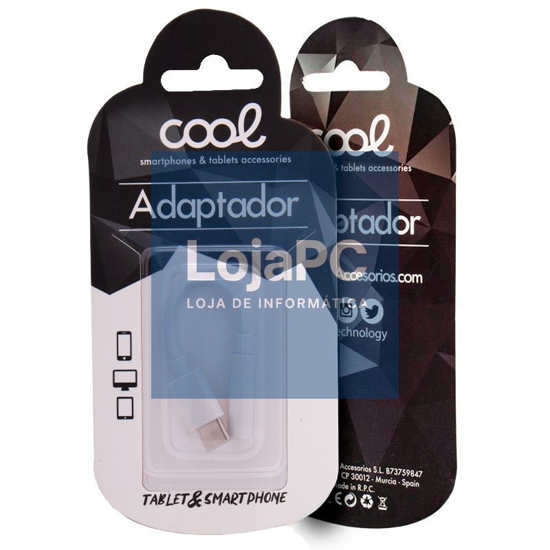 Adaptador Conector Tipo C para Jack 3,5 mm (Digital) FRIO (Universal) Branco — imagem 2