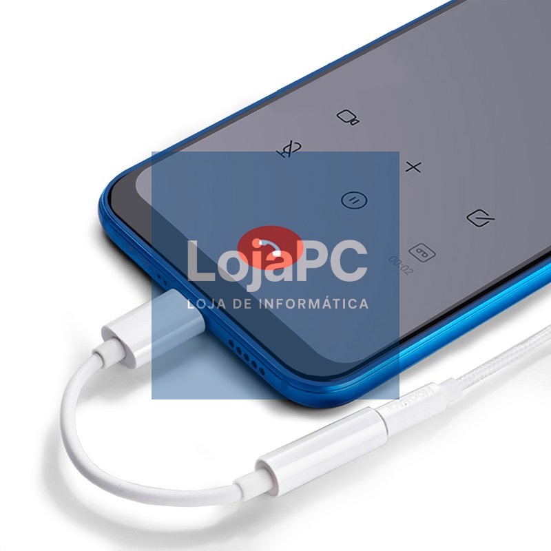 Adaptador Conector Tipo C para Jack 3,5 mm (Digital) FRIO (Universal) Branco — imagem 4