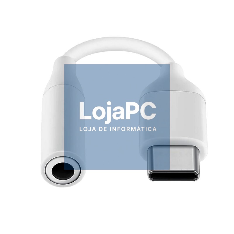 Adaptador Conector Tipo C para Jack 3,5 mm (Digital) FRIO (Universal) Branco — imagem 3