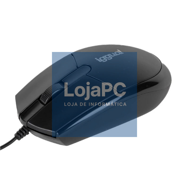 iggual Ratón óptico COM-BASIC3-800DPI negro — imagem 3