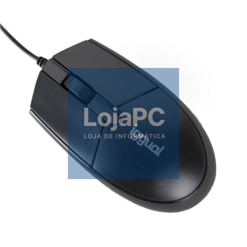 iggual Ratón óptico COM-BASIC3-800DPI negro
