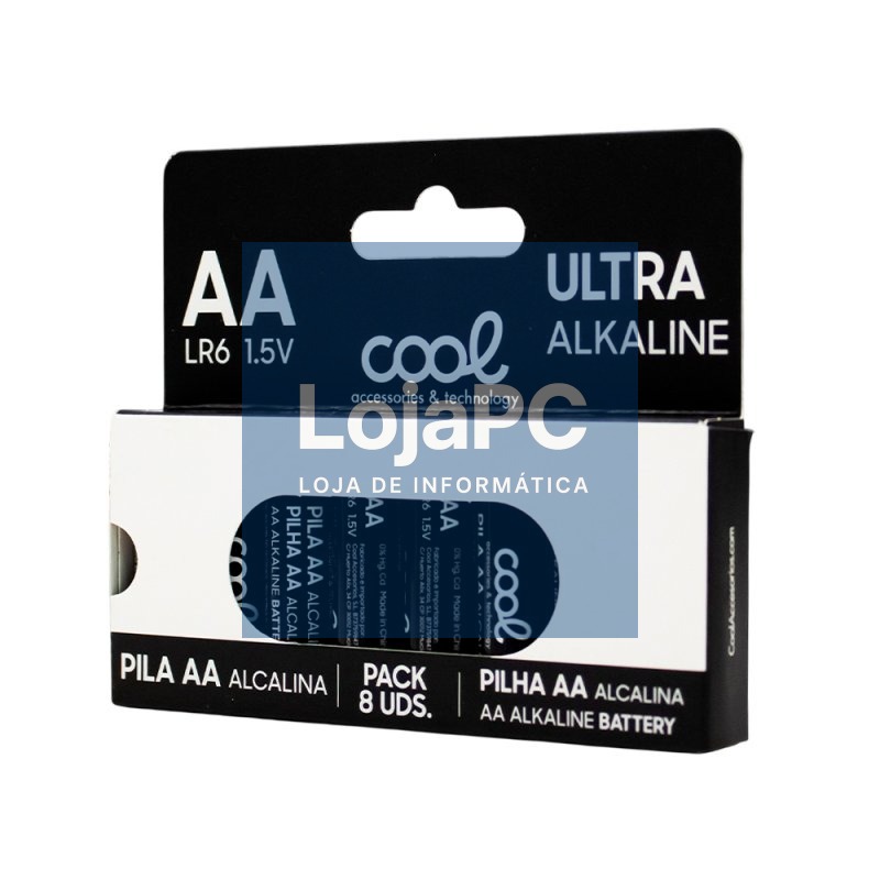 Bateria alcalina AA LR6 COOL (pacote com 8 unidades) — imagem 4