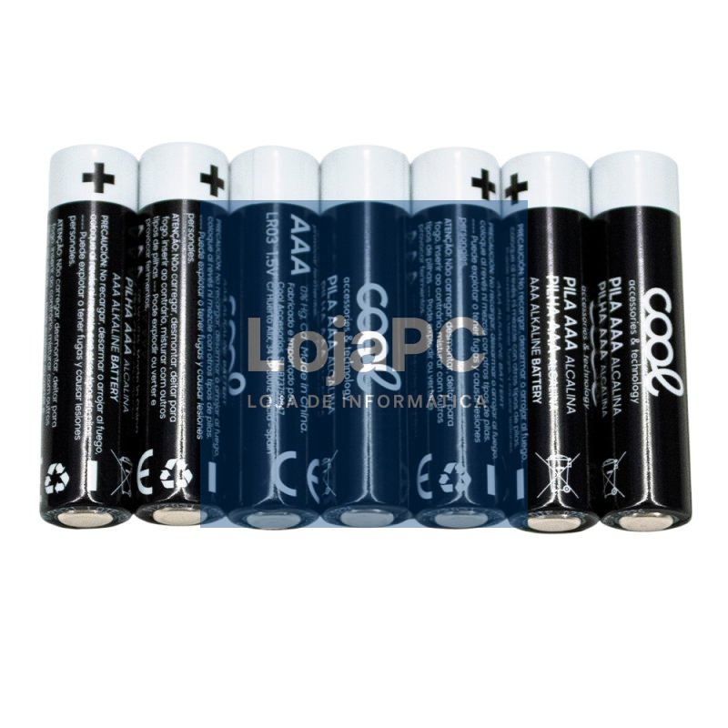 Bateria alcalina AAA LR03 COOL (Pacote 8 unidades) — imagem 2