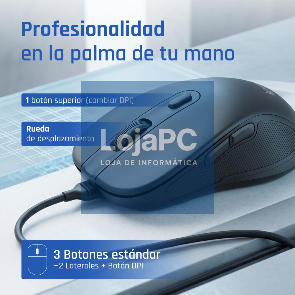 iggual Ratón USB OFFICE-ELITE-PRO-6D 3600DPI — imagem 3