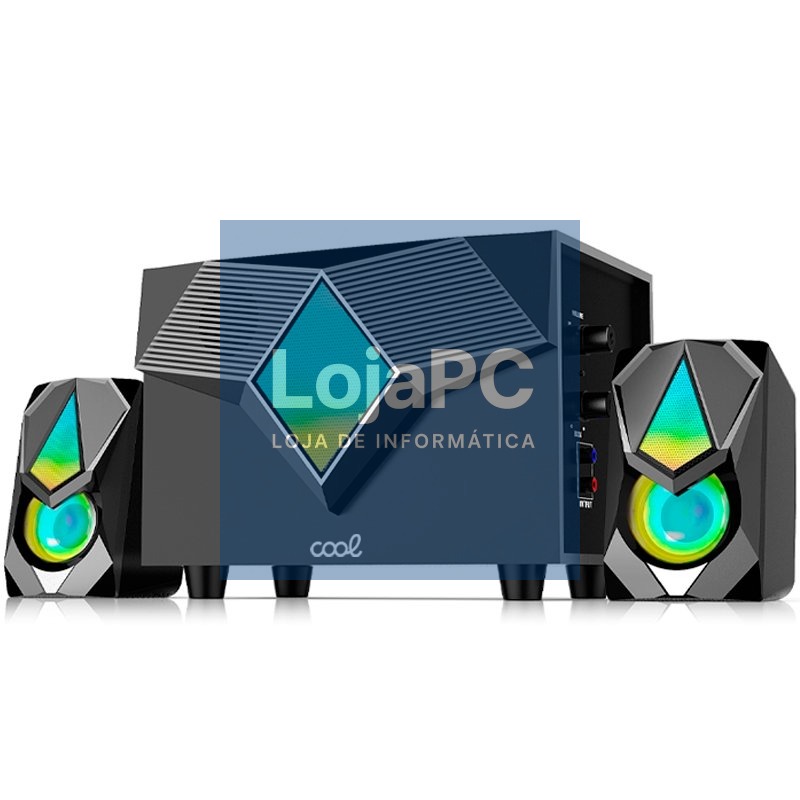 Equipamento de áudio para PC COOL Gaming LED USB 15W