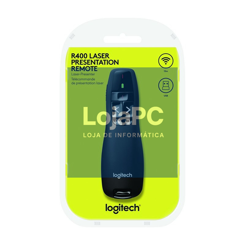 Logitech R400 Wireless Presenter + puntero láser — imagem 5
